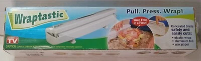 Dispensador Wraptastic (Pull Press Food Wrap) cofre para máquina de lavar louça novo na caixa visto na TV 1529 - Imagem 1 de 4