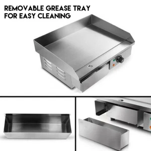 2900W Commercial Electric Griddle BBQ Grill Pan Hot Plate Stainless Steel 2025 - Picture 1 of 13