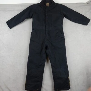 Berne Coveralls Mens Youth M Black Workwear Long Sleeve Cotton - Picture 1 of 23