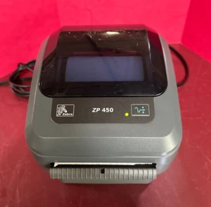 Zebra ZP450 Thermal Printer Barcode Shipping W/ Cords Labels ZP450-0201-0000A - Picture 1 of 13