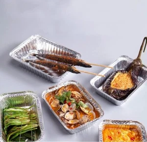 Folie Lebensmittel Behälter mit Deckel Schalen Lebensmittel Aufbewahrung Backen Braten Zum Mitnehmen - Bild 1 von 29