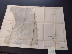 1910 St. Johns Indian Rivers Route Key West Florida Army Engineering Sketch Map - Picture 1 of 3