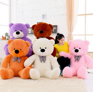 Teddy Bear Plush Toys 60/80/100cm Giant Large Kids Girl Big Soft Gift Lovely UK - Picture 1 of 25