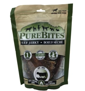 PureBites Beef Jerky Mid Size Dog Treats 7.5 oz - Picture 1 of 1