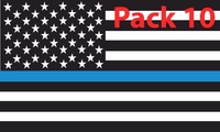 10x Thin Blue Line American Flag Vinyl Decal sticker Police Lives Matter support