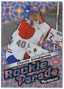 2016/17 Parkhurst Rookie Parade card# RP11 of Charlie Lindgren - Picture 1 of 2