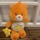 2003 Care Bears Laugh a Lot Bear 13' W/ Star Buddy Orange Plush Vintage Annivers