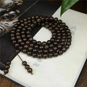 10 mm*108 Wild Vietnam Agilaholz Armbänder Malas Meditation Agarholz Gebetsperlen - Bild 1 von 9