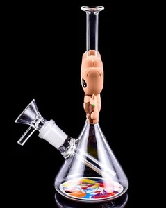 Mini Bong Glass Water Pipe Beaker Bong Silicone Bong Glass Beaker Bong *USA* - Picture 1 of 4