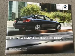 BMW 4 Series Gran Coupe UK Sales Brochure 2014 in VGC. Bi60 - Picture 1 of 4