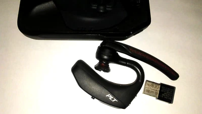 Plantronics Voyager 5200 PLT Bluetooth Headset w/ Case & USB Dongle + USB Cable - Image 1 of 2