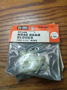 Vintage DU-BRO Nylon Nose Gear Blocks For 5/32" Wire #156 New! - Picture 1 of 4