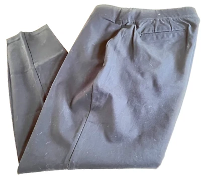 Talbots NEW Skinny Ankle Curvy Pants Size 12 Pull on Cotton Blend Navy Blue - Image 1 of 4