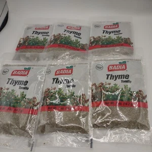 Badia Thyme Tomillo Dried Herb Spice .5oz ea 2025 resealable bag prepper Lot 6 - Picture 1 of 5