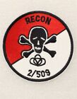 Recon, 2nd Bn, 509th Airborne Infantry Regiment Patch modern (U.S. Army 0937)