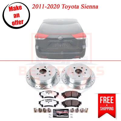 Powerstop K5864-36 Brake Disc and Pad Kit rear for 2011-2020 Toyota Sienna Foto 1 de 4