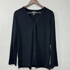 Spenser Jeremy Cardigan Jacket Med Travel Knit Slinky Minimalist Luxury Vintage - Picture 1 of 11
