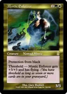 MYSTIC ENFORCER Odyssey MTG Gold Creature — Human Nomad Mystic RARE - Picture 1 of 1