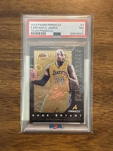 2013 Panini Team Pinnacle Artist Proof Kobe Bryant / LeBron James PSA 7 Low Pop - Picture 1 of 4