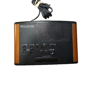 Sony Dream Machine ICF-C420 Dual Alarm AM/FM Clock Radio Wood Grain Pre-owned - Picture 1 of 4