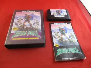 Shining Force (Sega Genesis, 1992) COMPLETE w/ Box manual game WORKS! #H1 - Picture 1 of 6