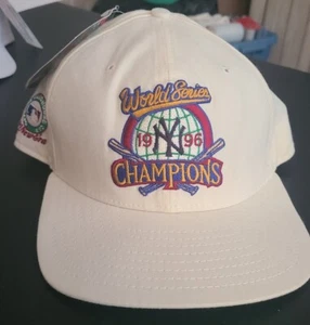 New York Yankees Official 1996 Champion Clubhouse Cap With Tags - Picture 1 of 3