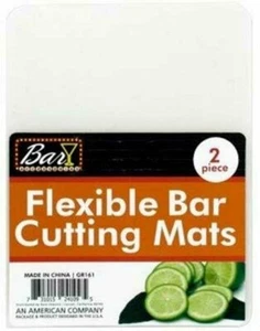 Alfombra de corte de plástico flexible para cóctel barra de cal de 5,75"" x 6,75"" 2 piezas - Imagen 1 de 2
