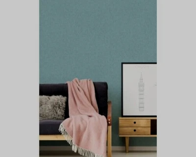 A.S. CRÉATION € 1,31 qm 1 Ro. AS Creation 37535-8 Vliestapete Geo Nordic Uni blau meliert