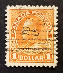 Stamps Canada Used: #122 $1 orange Admiral F-VF Used - Picture 1 of 1