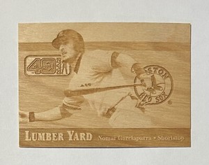 Nomar Garciaparra 2002 Upper Deck 40 Man Wood SP LUMBER YARD Card #LY11