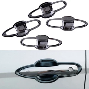 Glossy Black For Toyota Camry 2018-23 Car Door Handle Covers Bowl Overlay Trim - Foto 1 di 6