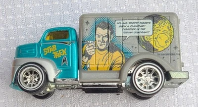 Hot Wheels 1949 Ford COE Captain Kirk Star Trek Pop Culture - BDR63 NRFP Aqua - Image 1 of 4