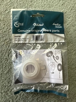 Genuine IDEAL STANDARD DFV FLUSH VALVE SEAL & CLIP SV01967 GENUINE Part - Image 1 of 4