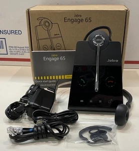 Jabra Engage 65 Convertible Earhook Headset - Black - PreOwned CLEAN! Free Ship! - Zdjęcie 1 z 3