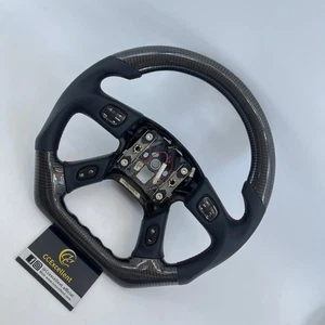 For 2003-2007 Hummer H2 Gmc Yukon silverado real  carbon fiber steering wheel - Picture 1 of 9