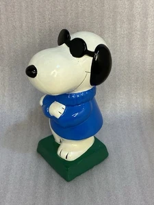 Vintage Peanuts Snoopy Joe Cool Piggy Coin Bank 1971 - Picture 1 of 11