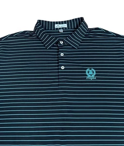 Peter Millar Summer Comfort Polo Shirt Multicolor Striped Performance Men's 2XL - Picture 1 of 7