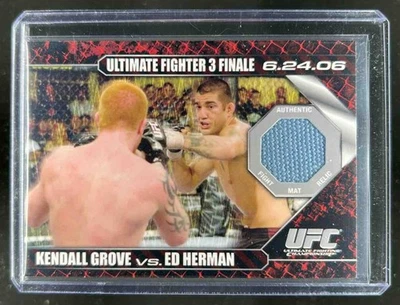 2009 Topps UFC Round 1 Ed Herman Kendall Grove Debut Mat Relics #DMHG - Image 1 of 2