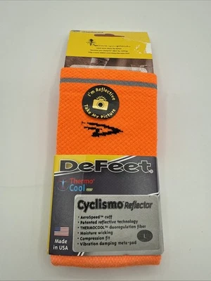 Defeet Cyclismo Reflector Socks Thermo Cool NEW Men 9.5-11.5 Women 11-13 Bike - Image 1 of 4