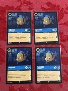 4x Disney Lorcana Fabled - Flounder - Voice Of Reason 147/204 x 4 - Picture 1 of 7