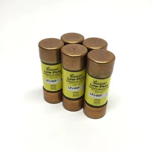 Lot of 5 Buss LPJ-9SP Low-Peak Dual Element Time Delay Fuse 600VAC 9A Class J - Picture 1 of 3