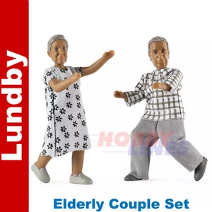 Lundby Doll set Elderly couple Nikki 60-8086-00 Doll's House figures 1:18 Sweden - Picture 1 of 5