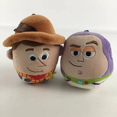 Disney Pixar Toy Story Hallmark Fluffballs Buzz Lightyear Woody Plush Stuffed - Image 1 of 4