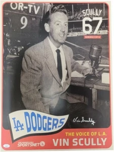 Vin Scully Signed Autographed 20x24 Poster SGA from Dodger Stadium 1965 JSA - Picture 1 of 4
