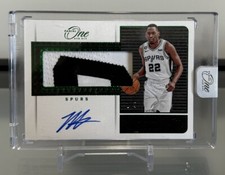 2022-23 Panini One And One MALAKI BRANHAM RC Rookie Patch Auto Green /5 Spurs