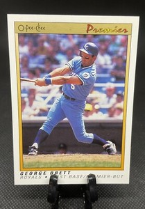 1991 O-Pee-Chee Premier #14 George Brett - Kansas City Royals