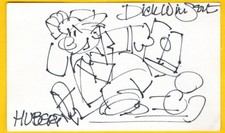 W-DICK WINGERT autographed card FROM HUBERT with COA