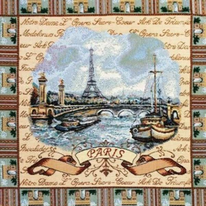 Gobelin Kissenbezug   PARIS  Dekokissen Kissenhülle Sofakissen Zierkissen - Bild 1 von 1