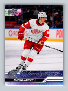 Marco Kasper 2023-24 Upper Deck Series 1 Hockey Young Guns RC #241 Red Wings