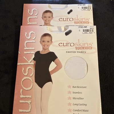 Medias con patas Euroskins 215C-NR BLANCAS Eurotard XS niñas niños lote de 2 Foto 1 de 2